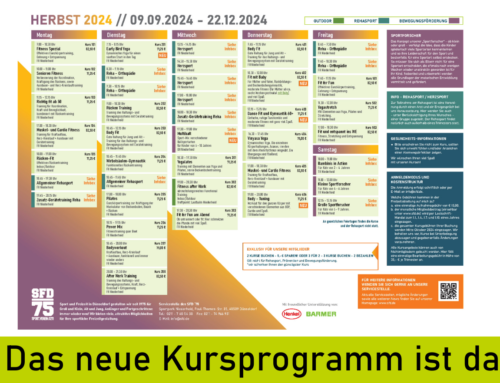 Neues Kursprogramm: Herbst 2024