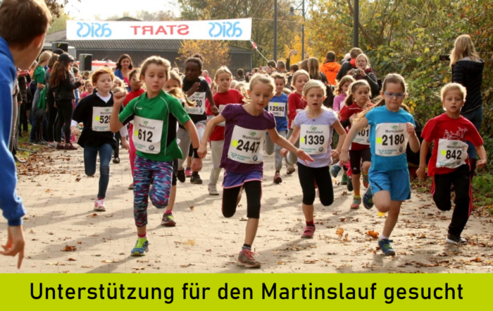 Foto vom Martinslauf, Start des Kinderrennens