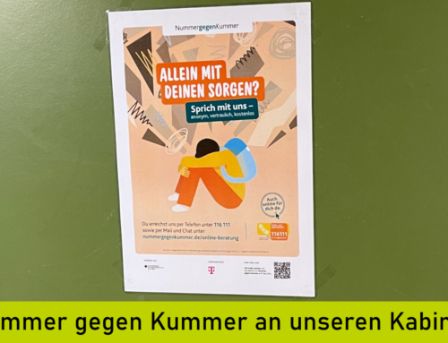 Neue Hinweisschilder „Nummer gegen Kummer“