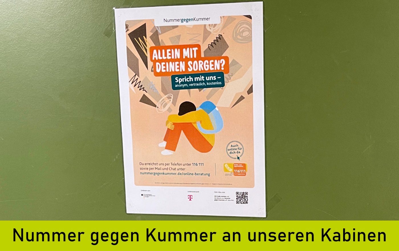 Plakat Nummer gegen Kummer