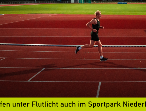 Laufen unter Flutlicht im Sportpark Niederheid