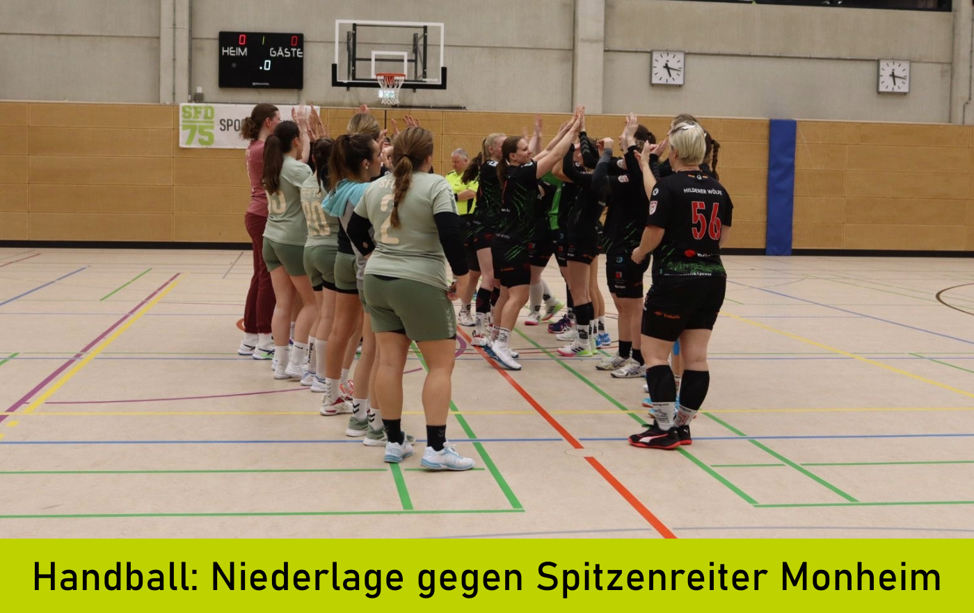 Handball Damen nach Niederlage gegen Monheim