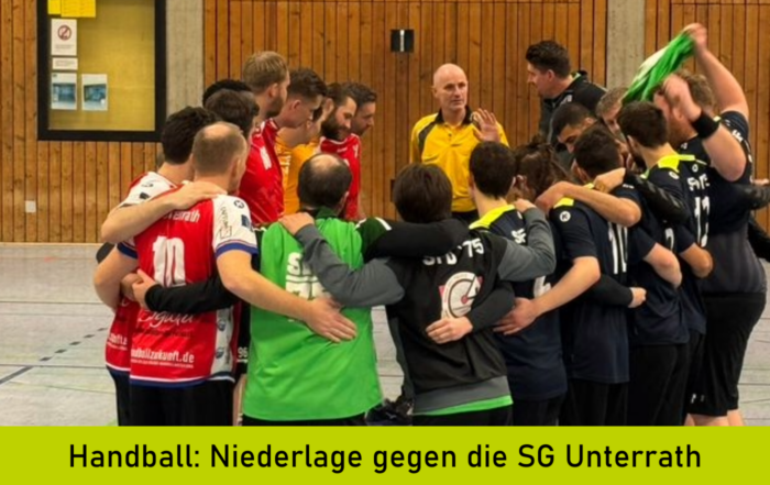 Spielerkreis vor dem Spiel gegen Unterrath