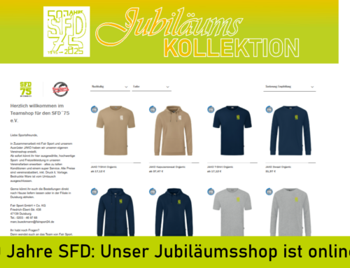 Der Jubiläumsshop ist online