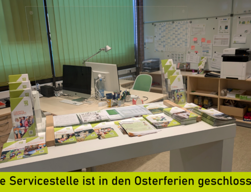 Der Servicestelle macht Urlaub